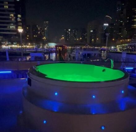 85ft Bu Mubarak with Jacuzzi at the upper deck Dubai Marina Charter