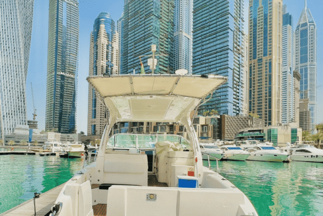 40ft Oryx Mini Yacht swimming platform sea access Dubai Marina