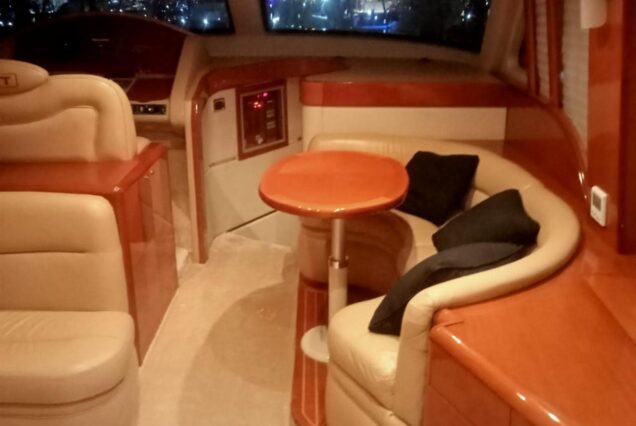 65ft Yacht salon lounge Dubai Marina rental