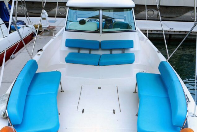 36ft Cruise Master Dubai seating area with comfortable lounge space