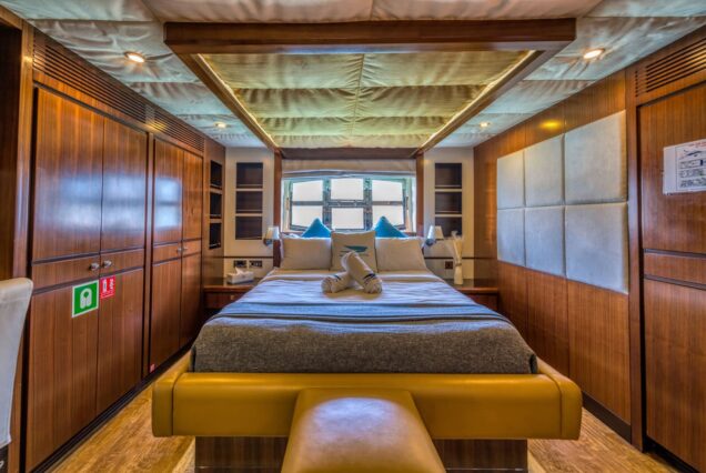 Blue Moon 64ft Yacht Dubai guest cabin with refreshed interiors and premium sleeping comfort