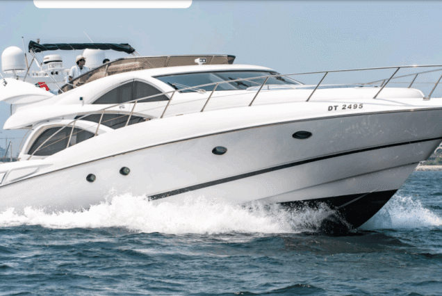 64ft Luxurious Sunseeker Dubai yacht rental