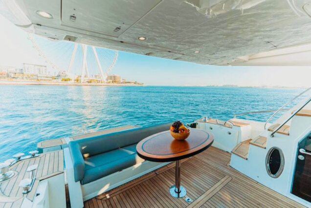 The 68ft Modern Yacht offers easy and convenient access for boarding.
