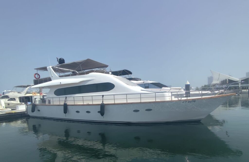 85ft Celebration Yacht Dubai luxury yacht available for unforgettable charter experiences