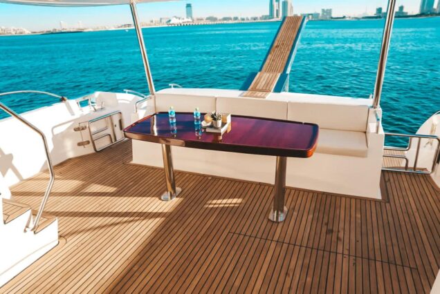 82ft Duretti with Jacuzzi (Refitted 2025) swimming platform sea access Dubai Marina