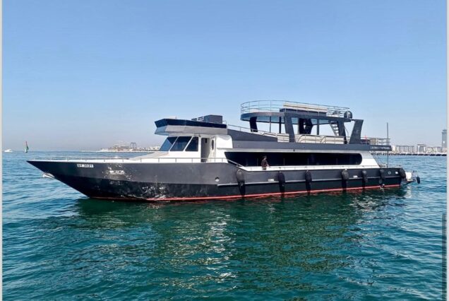 125ft Sweet Caroline Dubai luxury mega yacht available for exclusive charter experiences