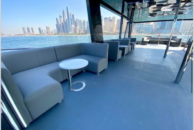 125ft Sweet Caroline Dubai large open-air deck designed for weddings, birthdays, and luxury events