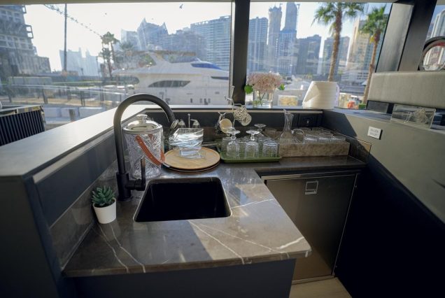 Duretti 80ft (New Brand 2025) Miami fully equipped galley with modern layout