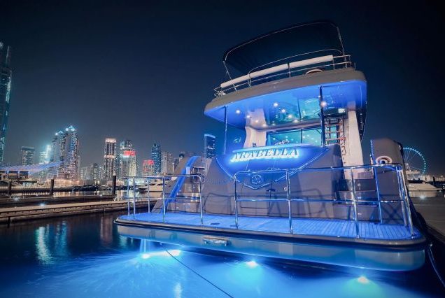 ARABELLA 88ft Yacht Dubai oversized swim platform with easy sea access