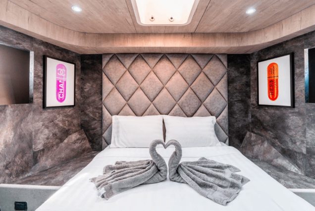 ARABELLA 88ft Yacht Dubai guest cabin with elegant interiors and premium sleeping comfort