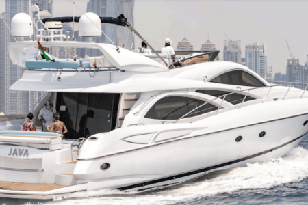 64ft Luxurious Sunseeker swimming platform sea access Dubai Marina