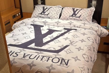 56ft Majesty A Class Yacht master cabin bedroom Dubai yacht rental